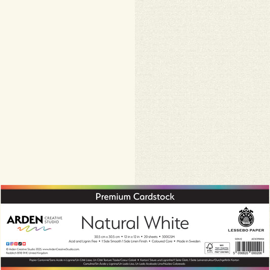 Premium Cardstock-Natural White 12in image 0
