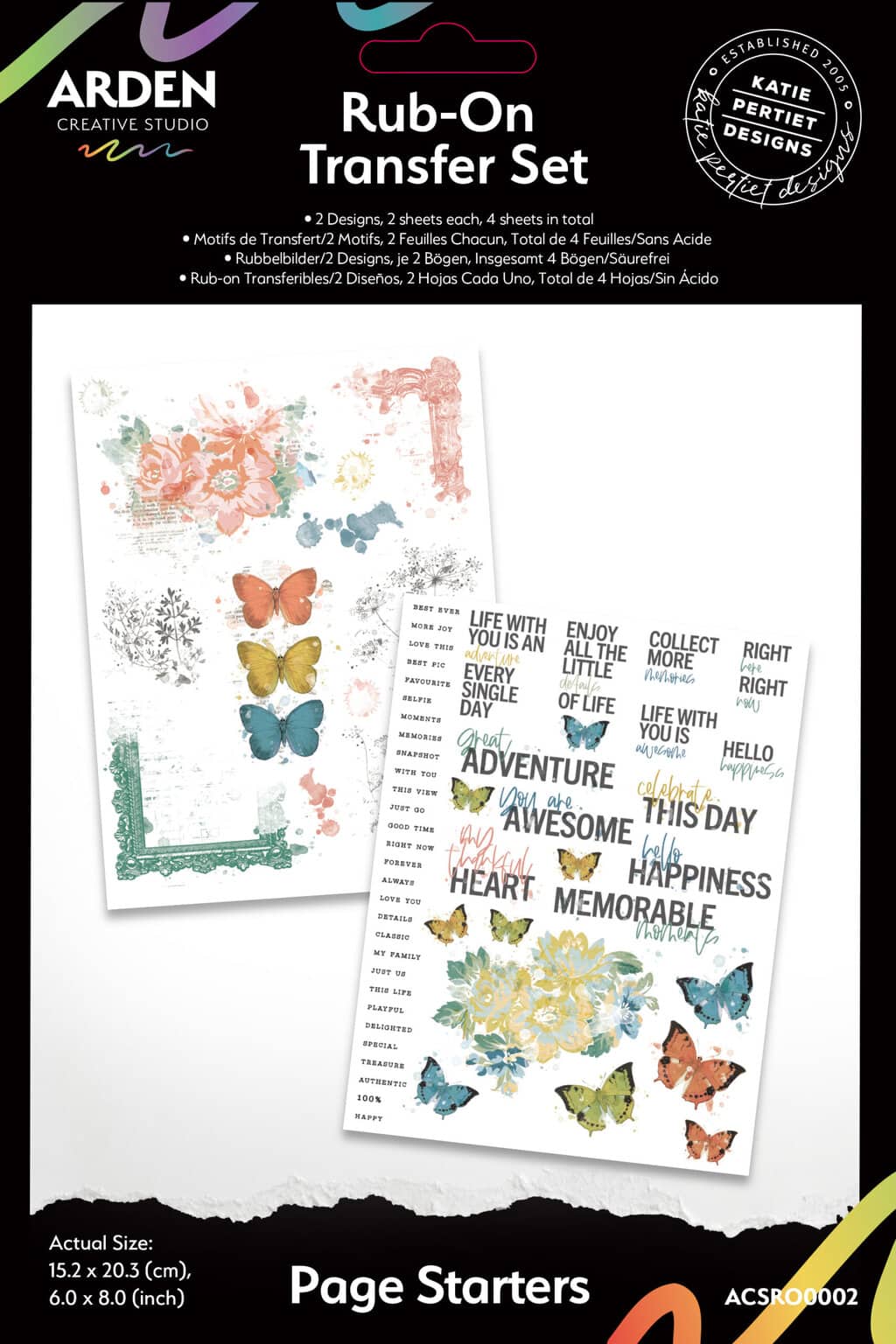 Page Starters Rub-On Transfer Set image 0