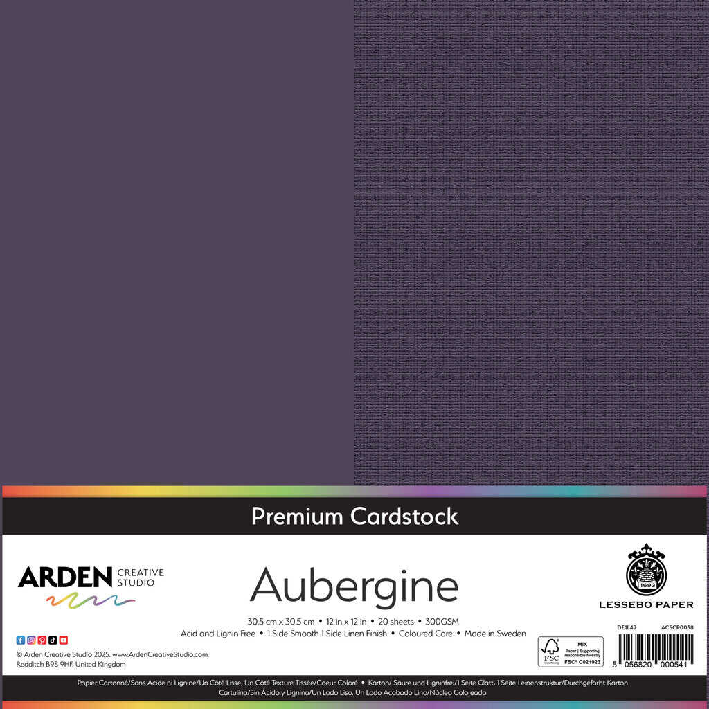 Premium Cardstock-Aubergine 12in image 0