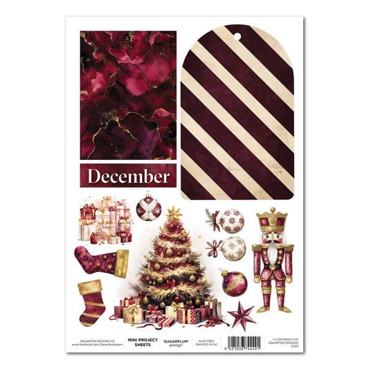 Sugarplum Wreaths -Mini Project Sheet - July Release image 0