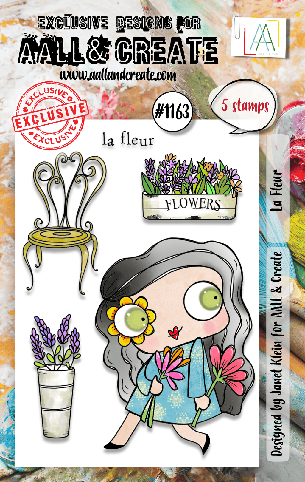 La Fleur - #1163 -A7 Stamp Set - May 2024 image 0