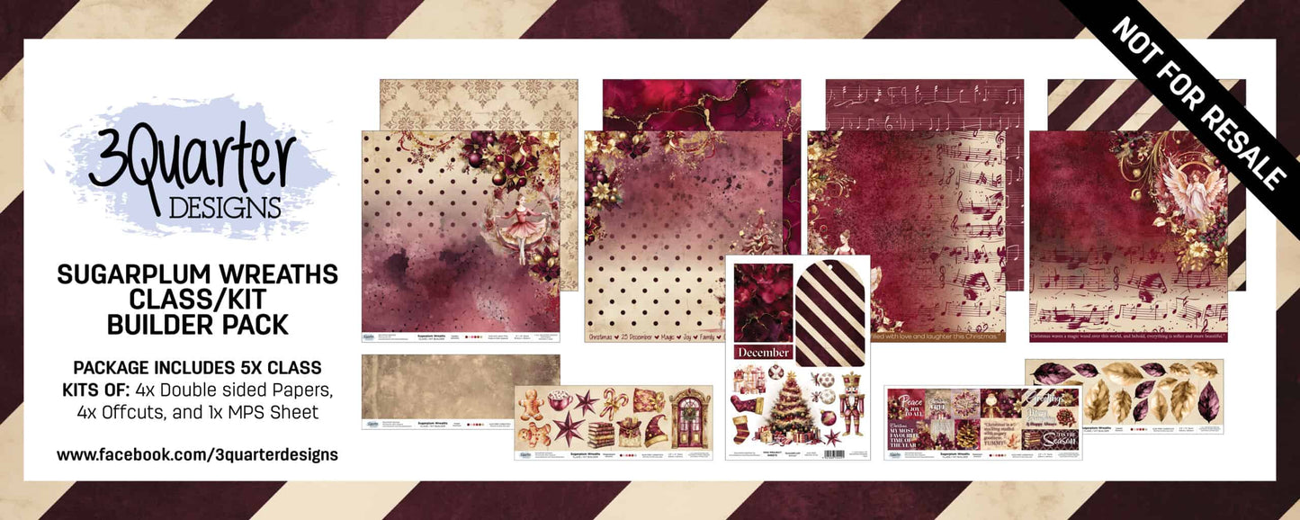 Sugarplum Wreaths Class/ Kit Builder Pack- July release image 0