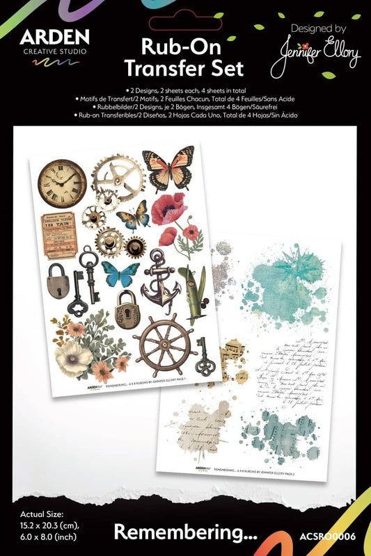 Remembering Rub-On Transfer Set image 0