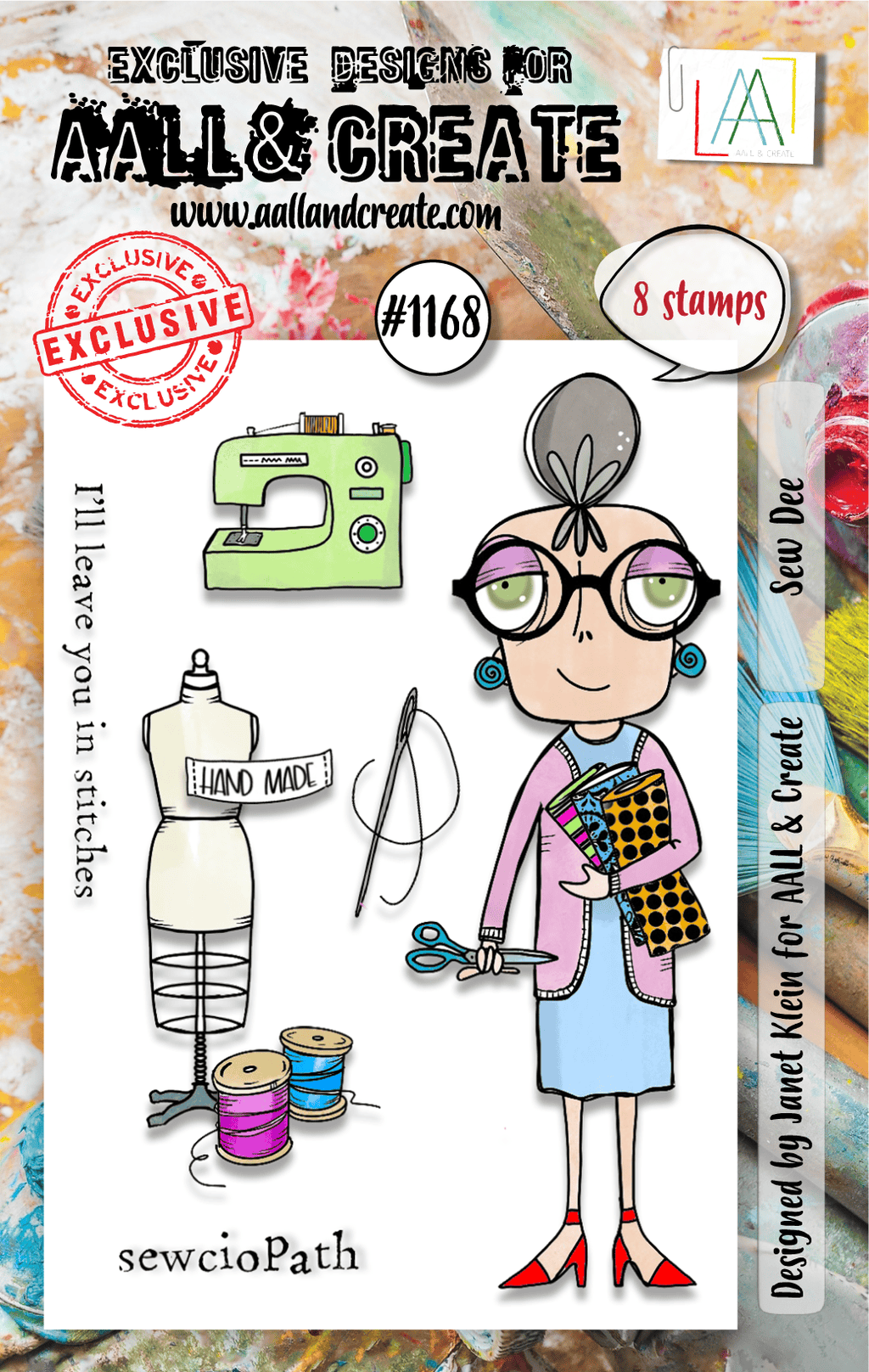 Sew Dee - #1168 -A7 Stamp Set - May 2024 image 0