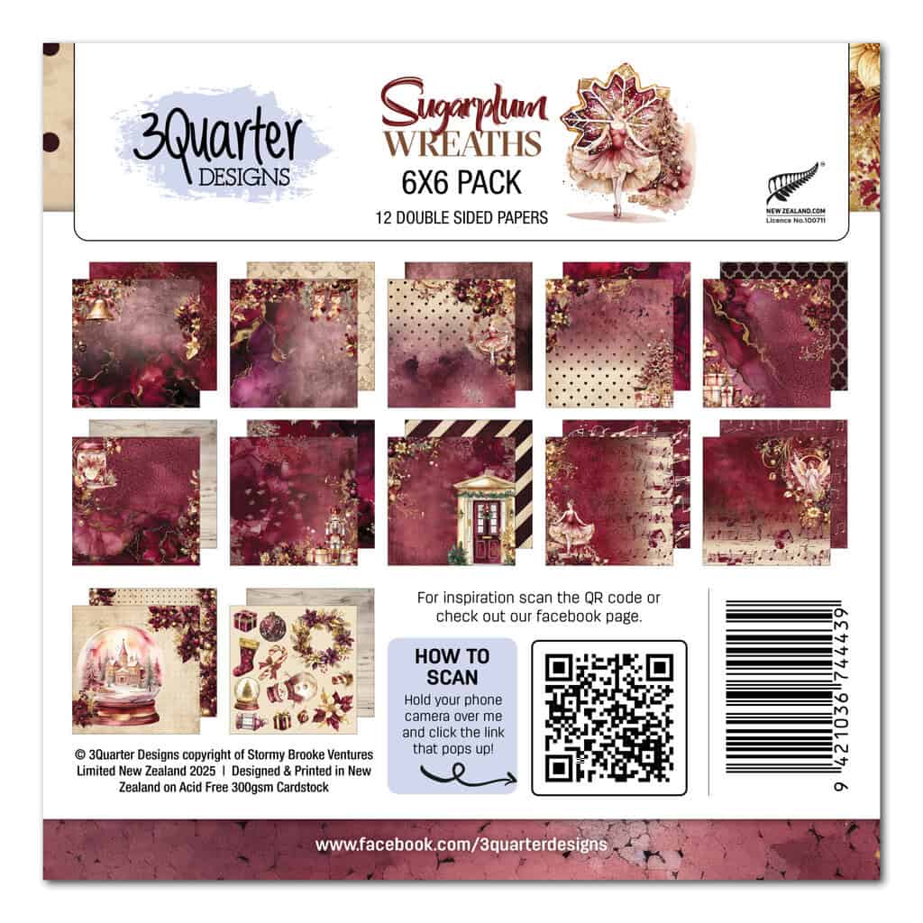 Sugarplum Wreath 6x6 - July Release image 0