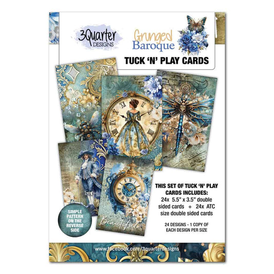 Grunged Baroque Tuck n' Play Cards - July Release image 0