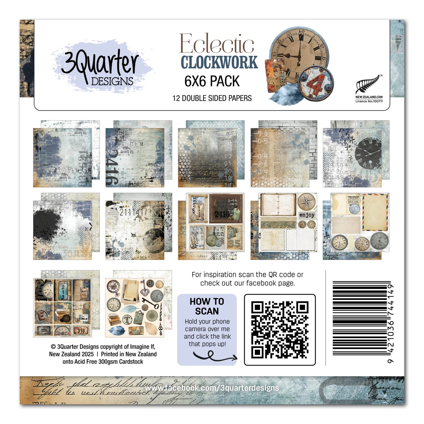 Eclectic Clockwork-  6x6 May Release image 0