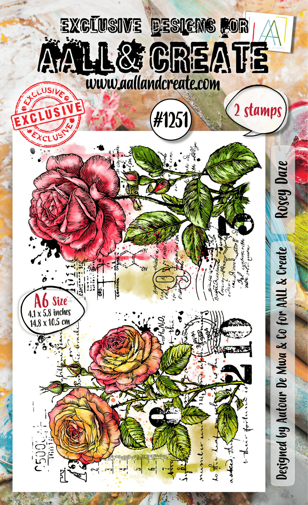 Rosey Daze- #1251- Stamp- November 2024 image 0