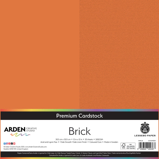Premium Cardstock-Brick 12in image 0