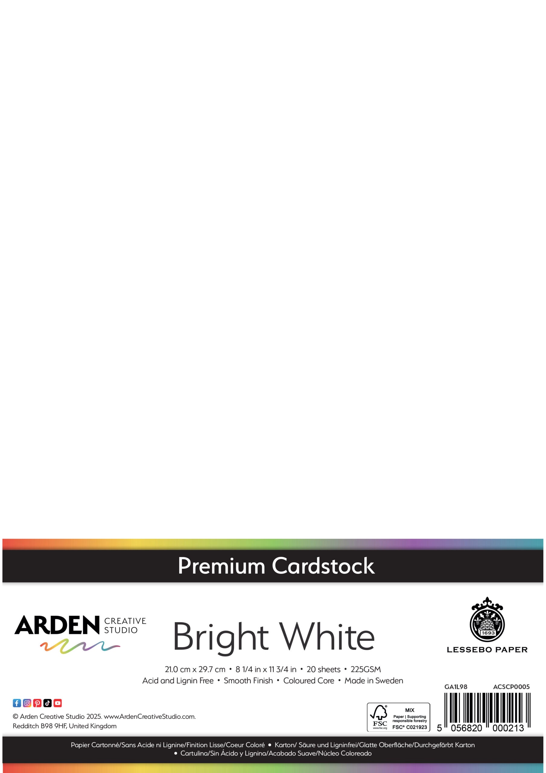 Premium Cardstock-Bright White image 0