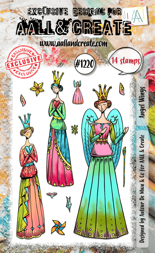Angel Wings - #1220 - Stamp- August 2024 image 0