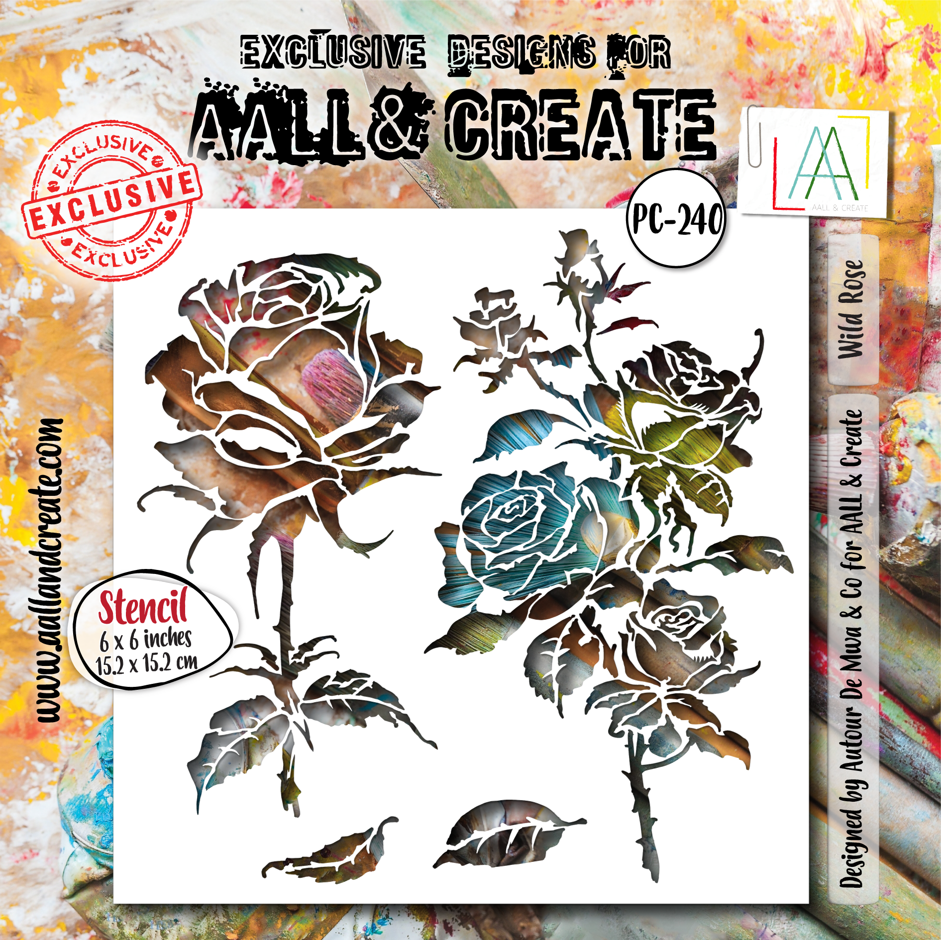 Wild Rose- #240 -Stencils -March 2025 image 0
