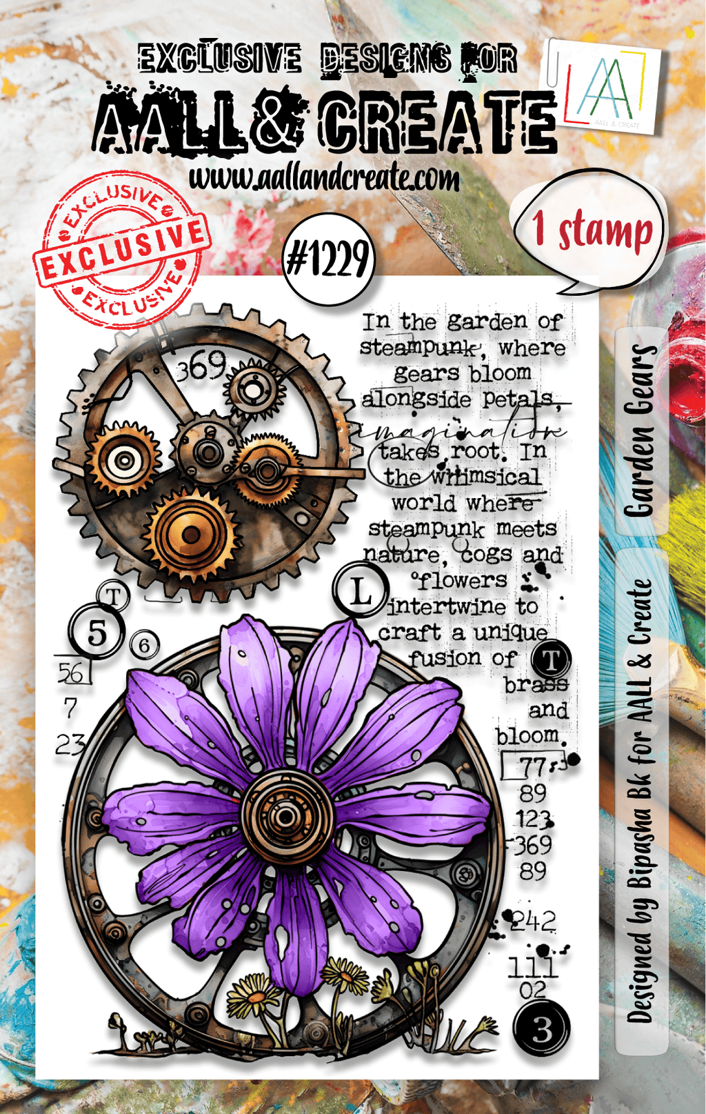 Garden Gears - #1229 - Stamp- August 2024 image 0