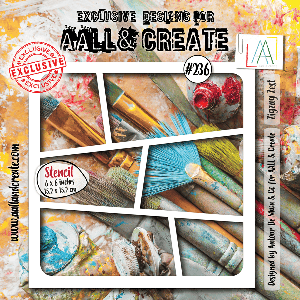 Zigzag Zest- #236-Stencils -November 2024 image 0