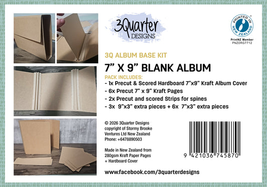 7" x 9" Blank Album - March Release