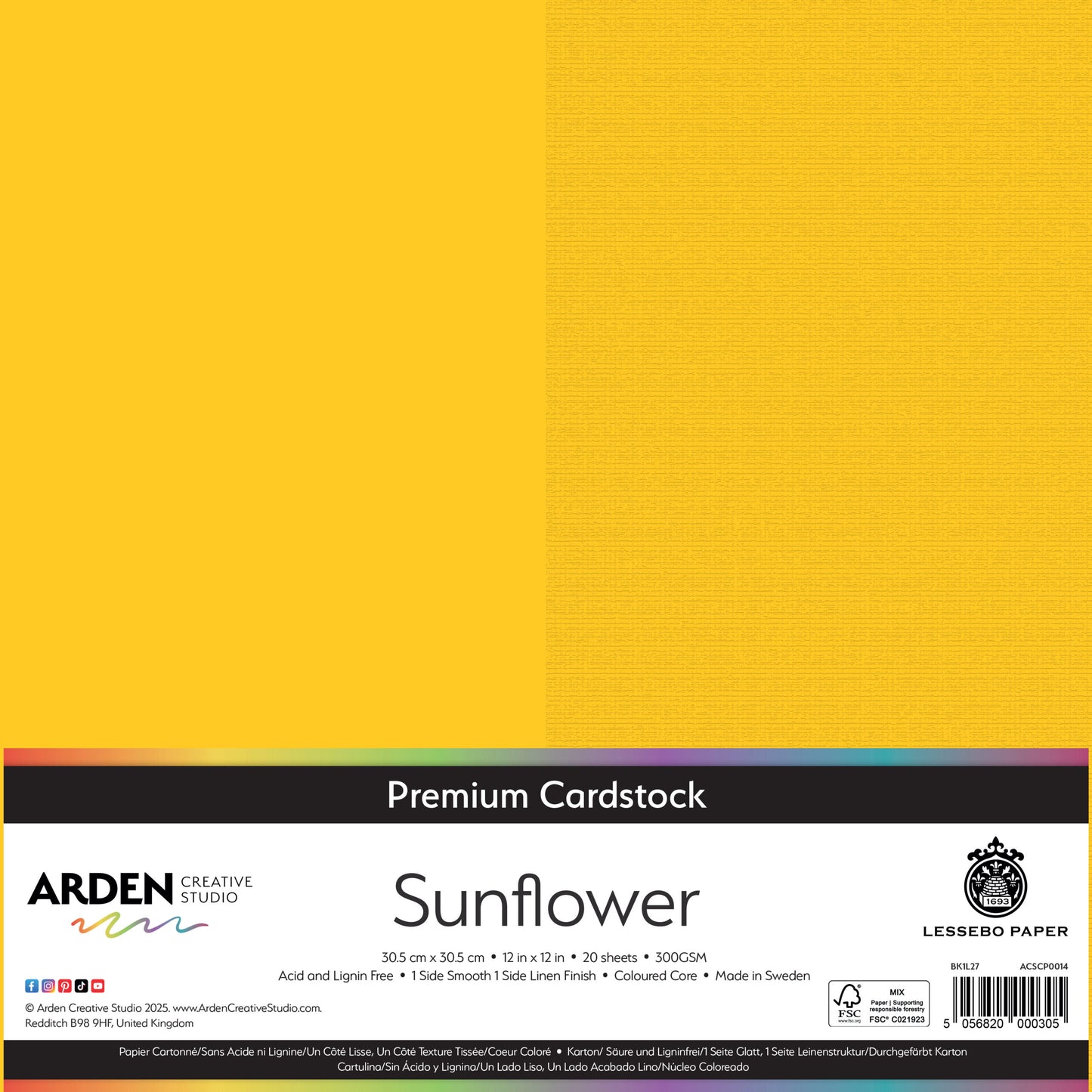 Premium Cardstock-Sunflower 12in image 0