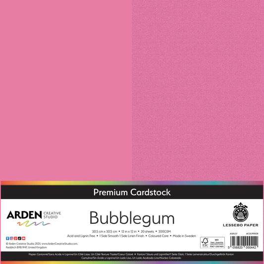 Premium Cardstock-Bubblegum 12in image 0