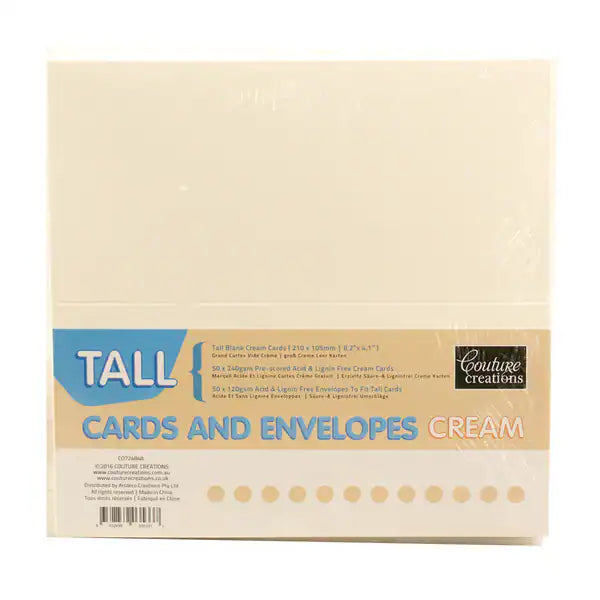 Card + Envelope set - cream tall image 0