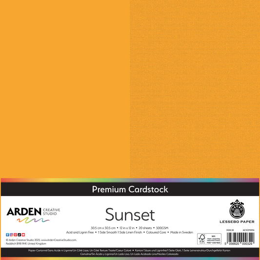 Premium Cardstock-Sunset 12in image 0