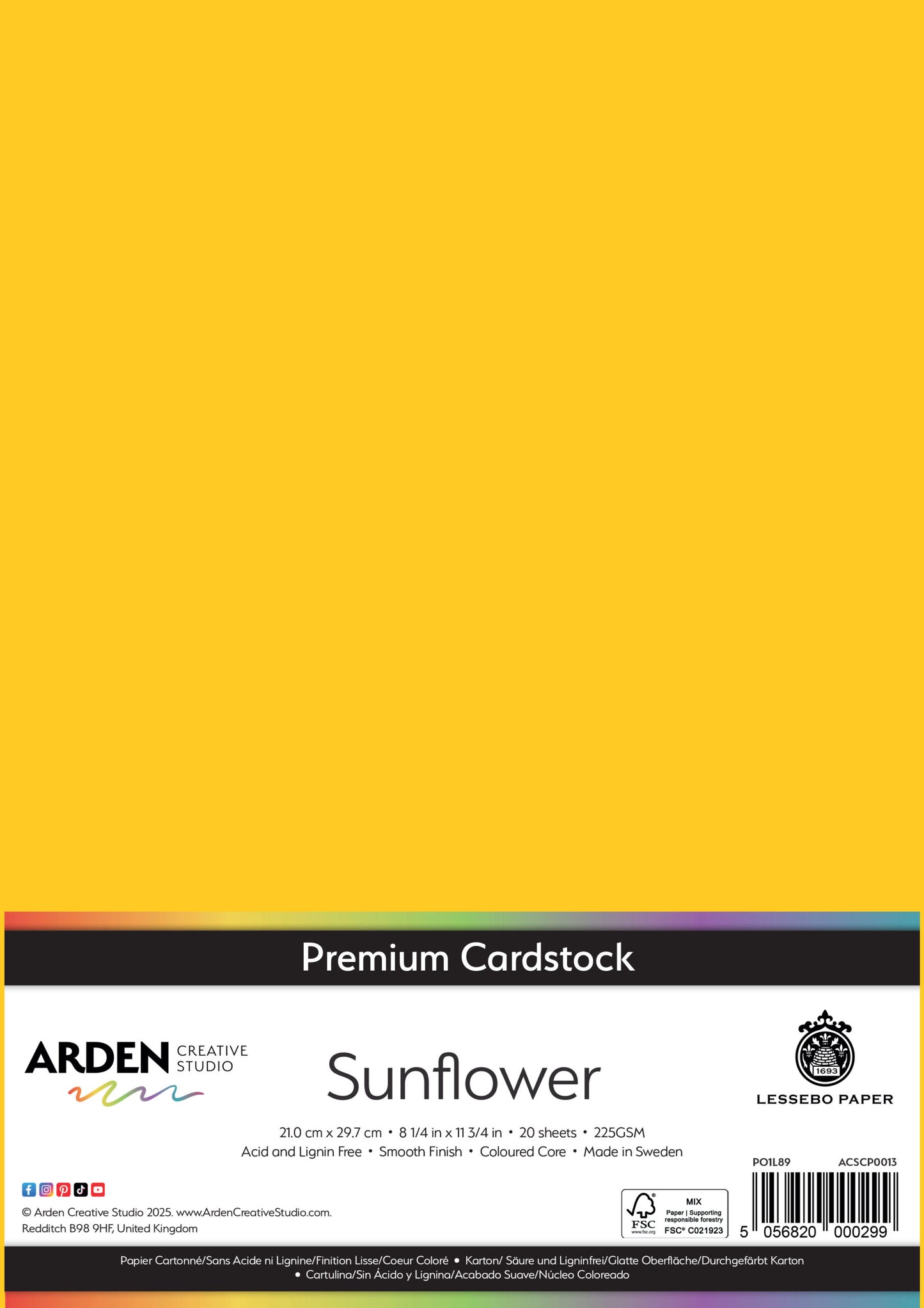Premium Cardstock-Sunflower image 0