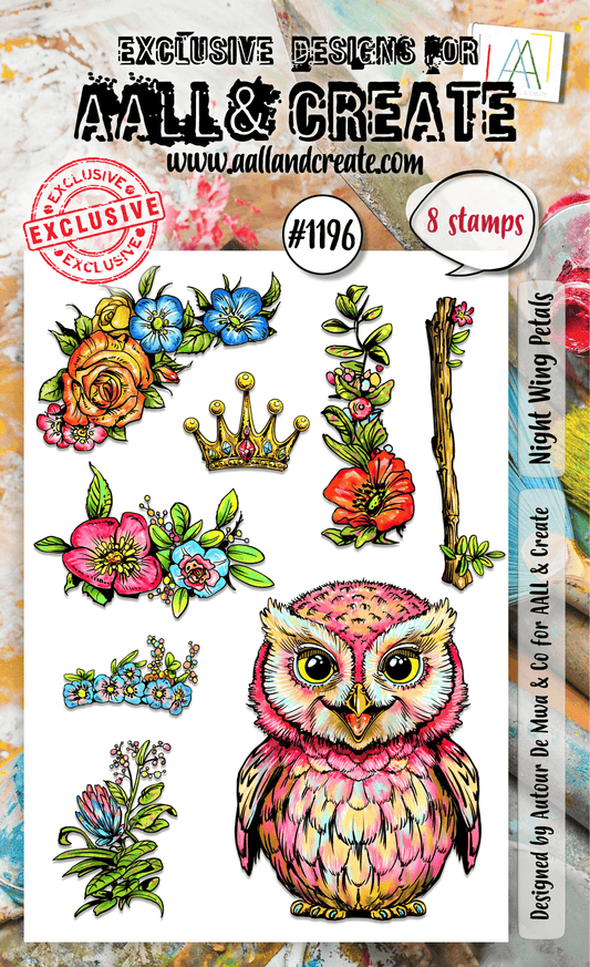 Night Wing Petals - #1196 - Stamp Set - July 2024 image 0