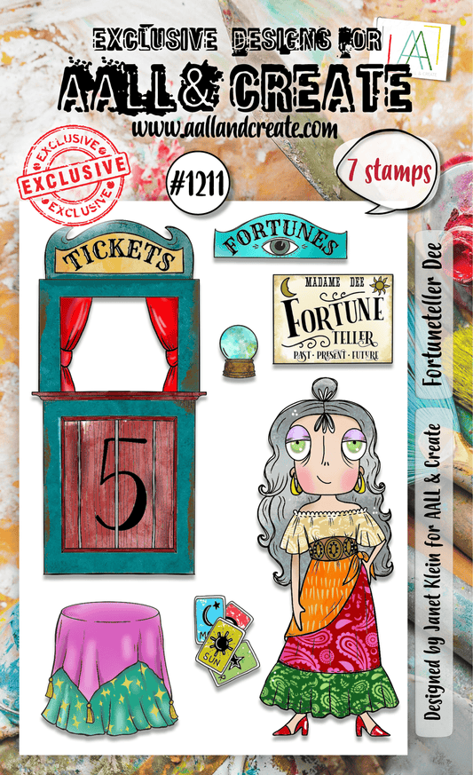 Fortuneteller Dee - #1211 - Stamp- October 2024 image 0