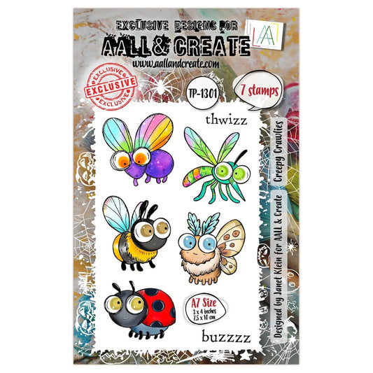 Creepy Crawlies- #1301- Stamp- August 2025
