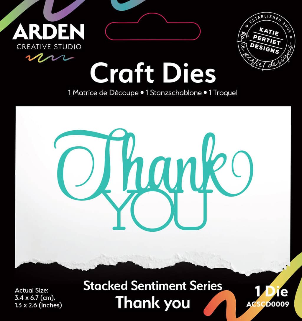 Sentiment Series Stacked Thank You-Craft Die