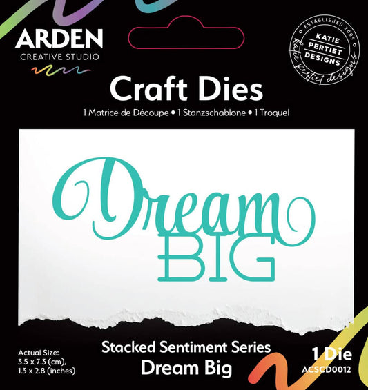 Sentiment Series Stacked Dream Big-Craft Die
