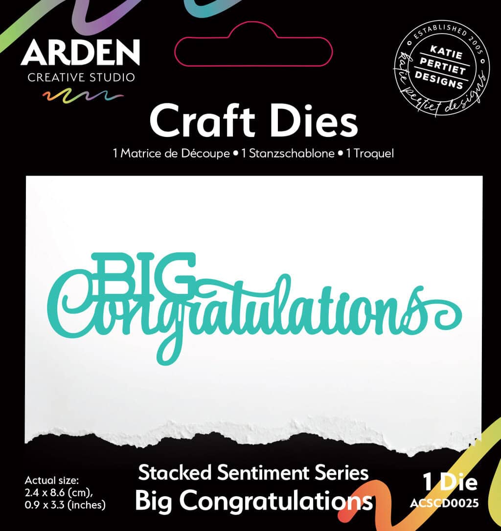 Sentiment Series Stacked Big Congratulations-Craft Die