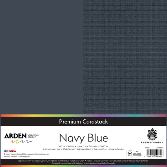 Premium Cardstock-Navy Blue 12in