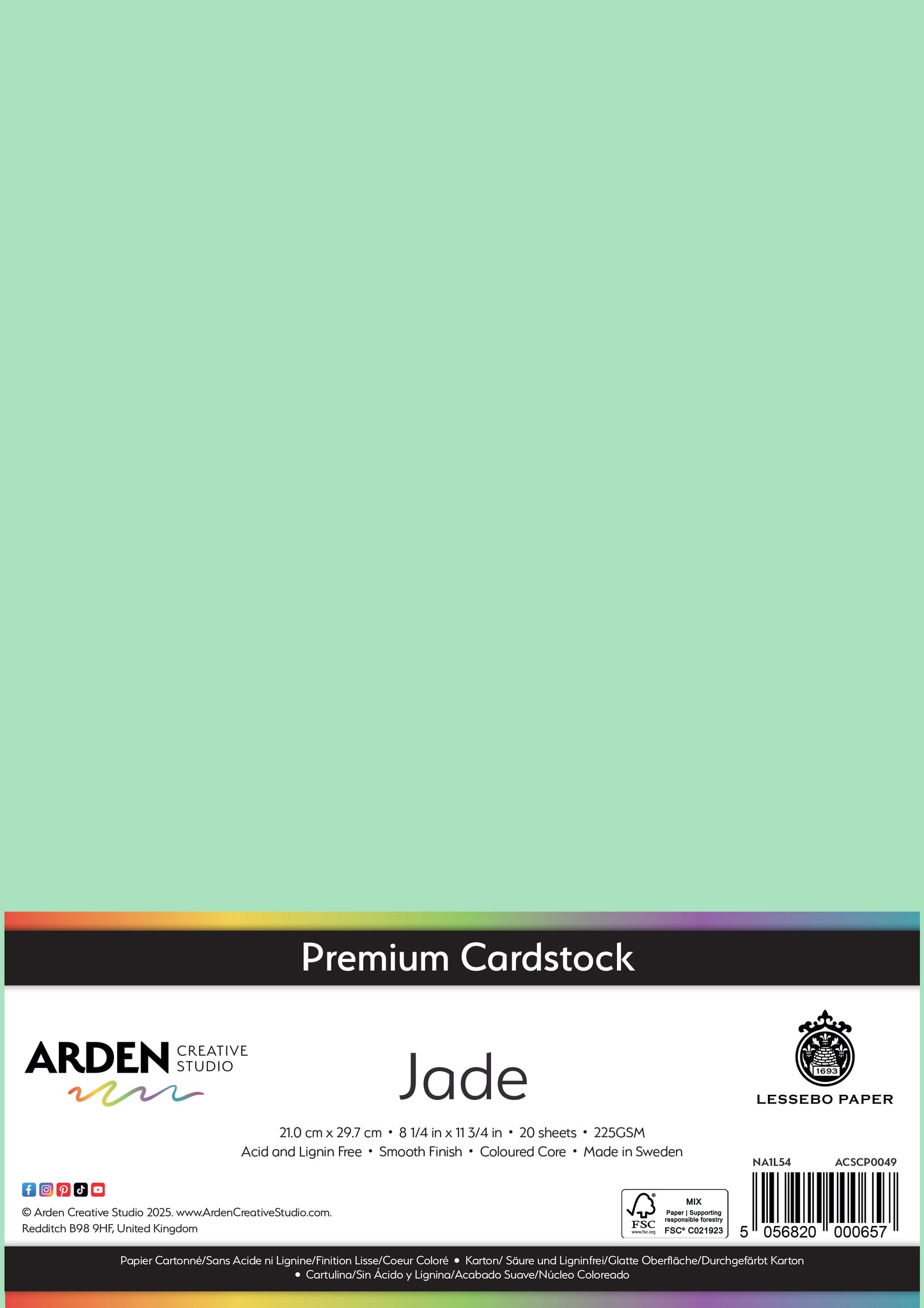 Premium Cardstock-Jade