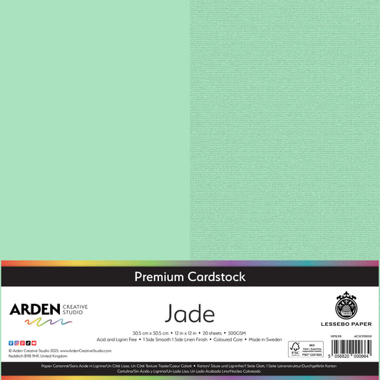 Premium Cardstock-Jade 12in
