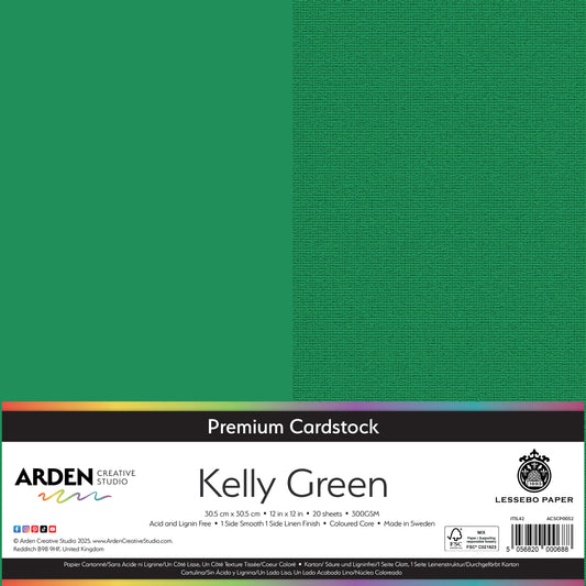 Premium Cardstock-Kelly Green 12in