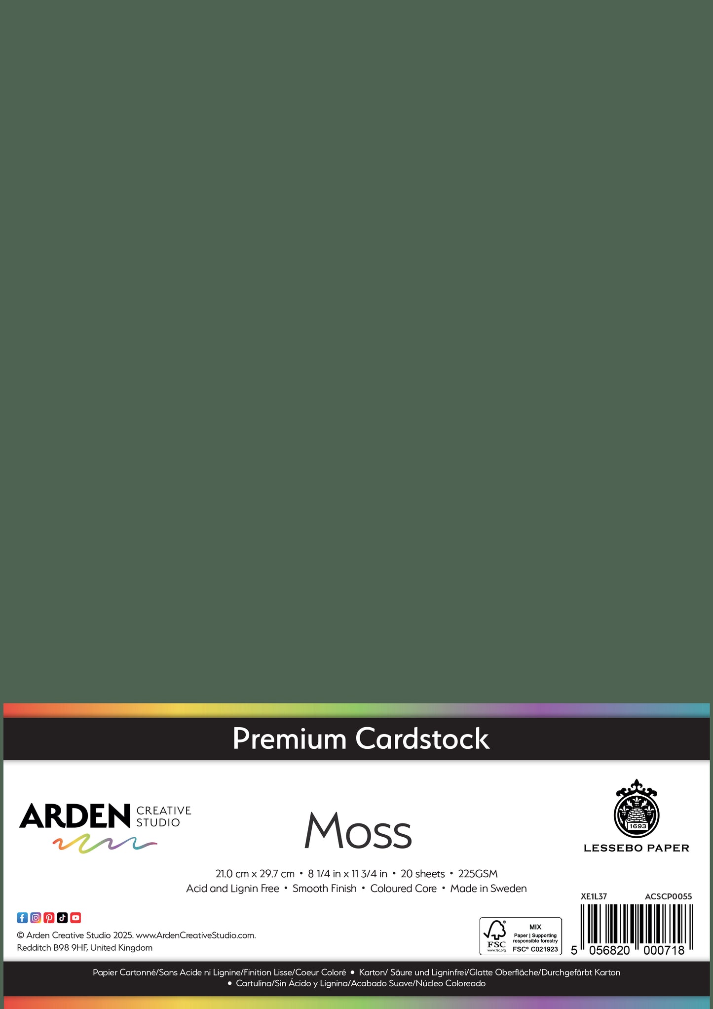 Premium Cardstock-Moss