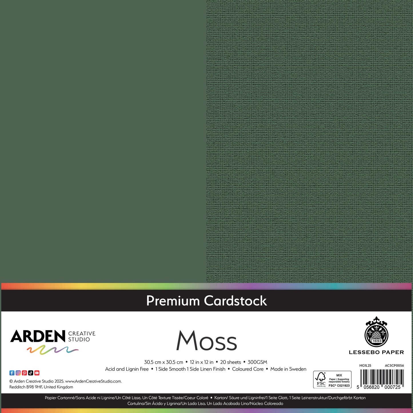 Premium Cardstock-Moss 12in