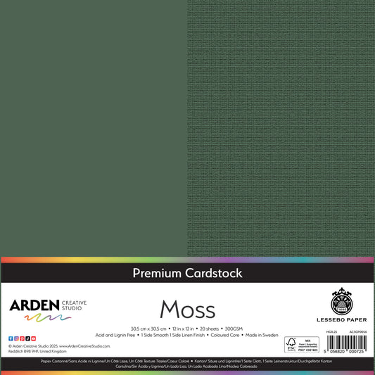 Premium Cardstock-Moss 12in