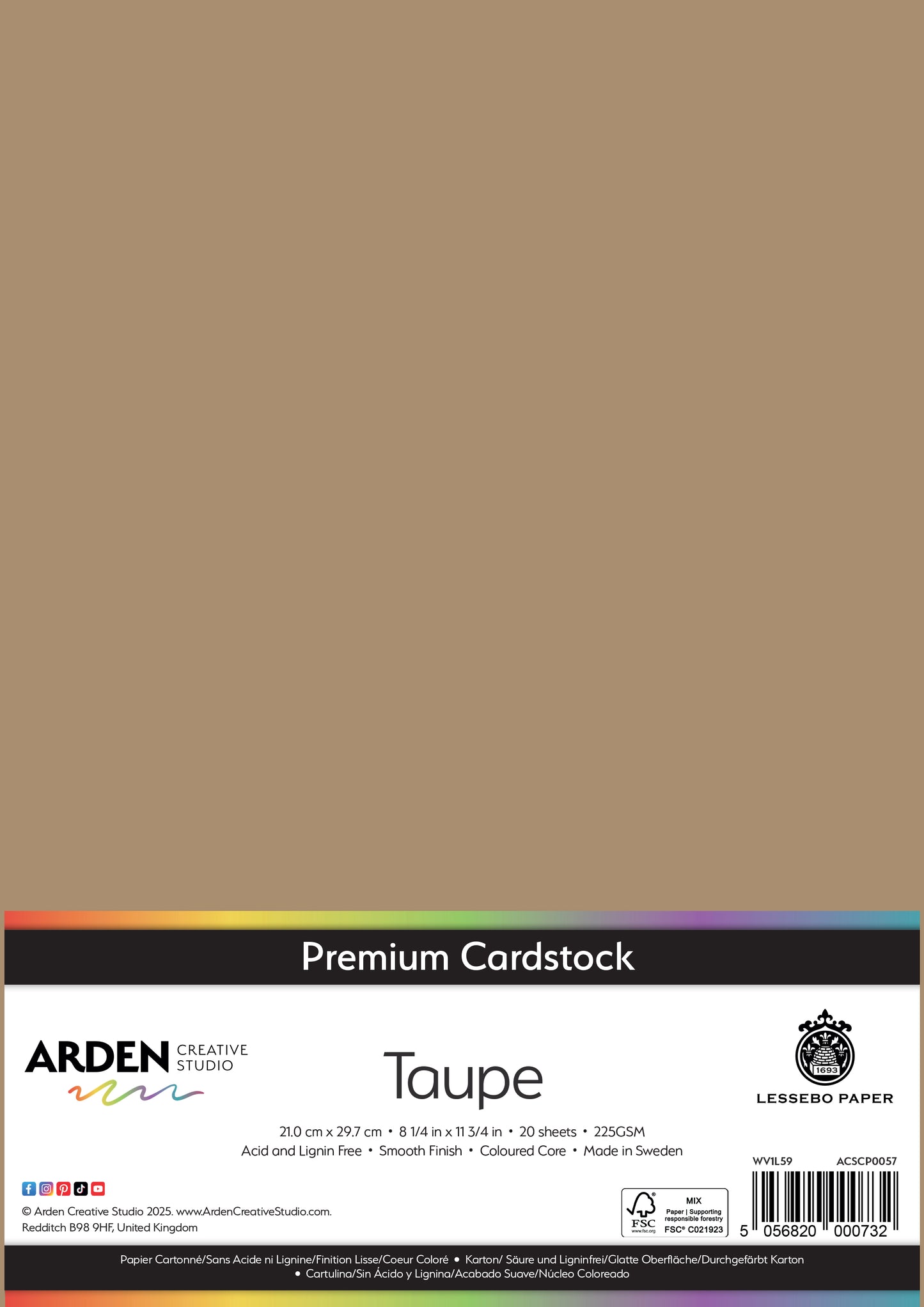 Premium Cardstock-Taupe