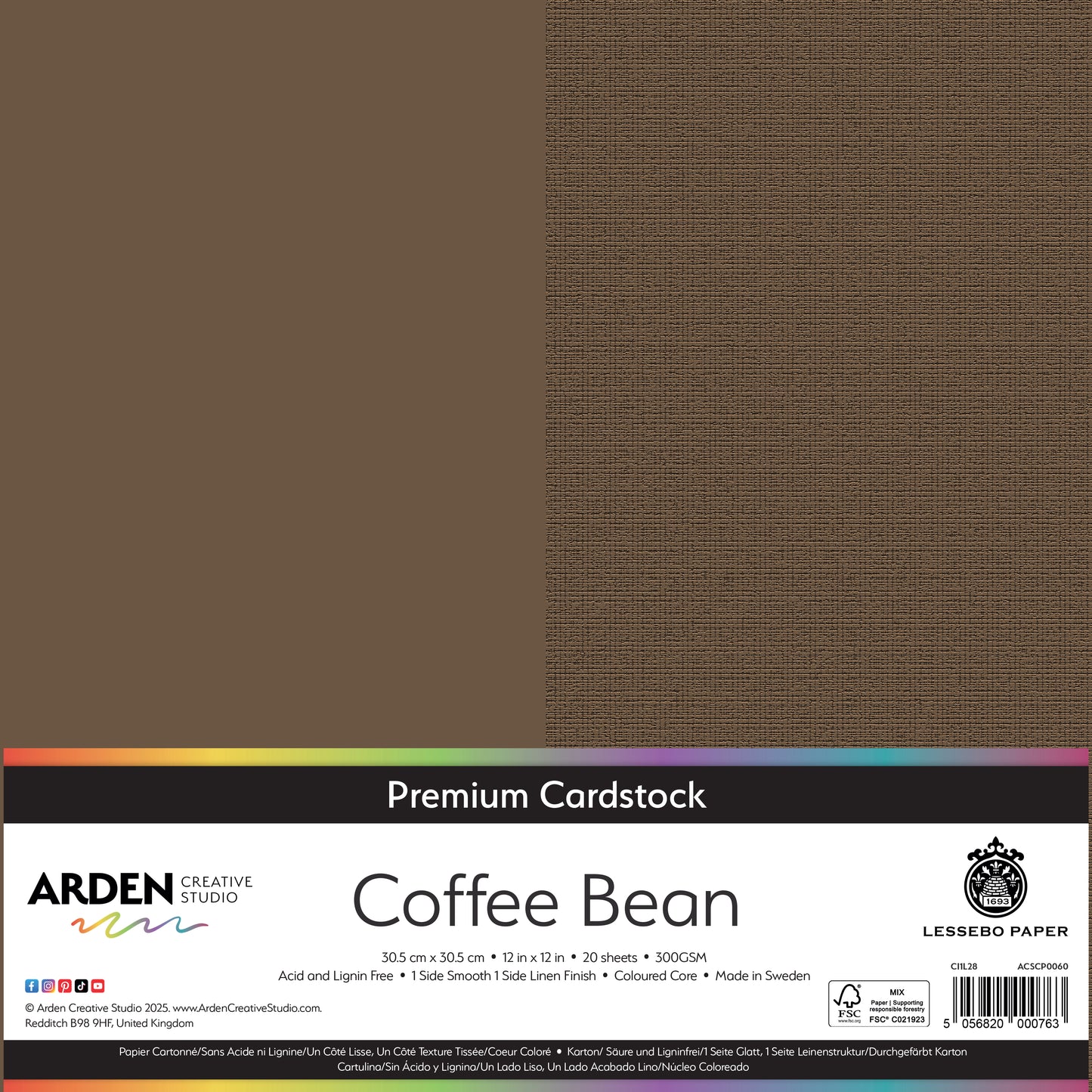 Premium Cardstock-Coffee Bean 12in