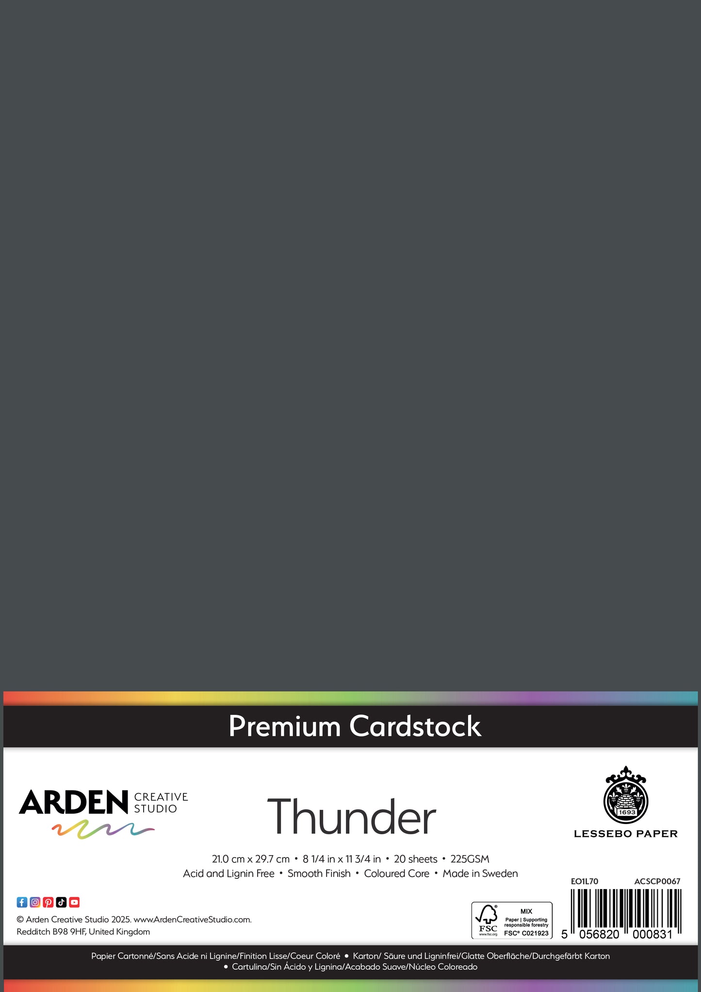 Premium Cardstock-Thunder