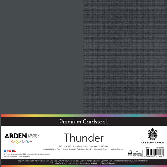Premium Cardstock-Thunder 12in