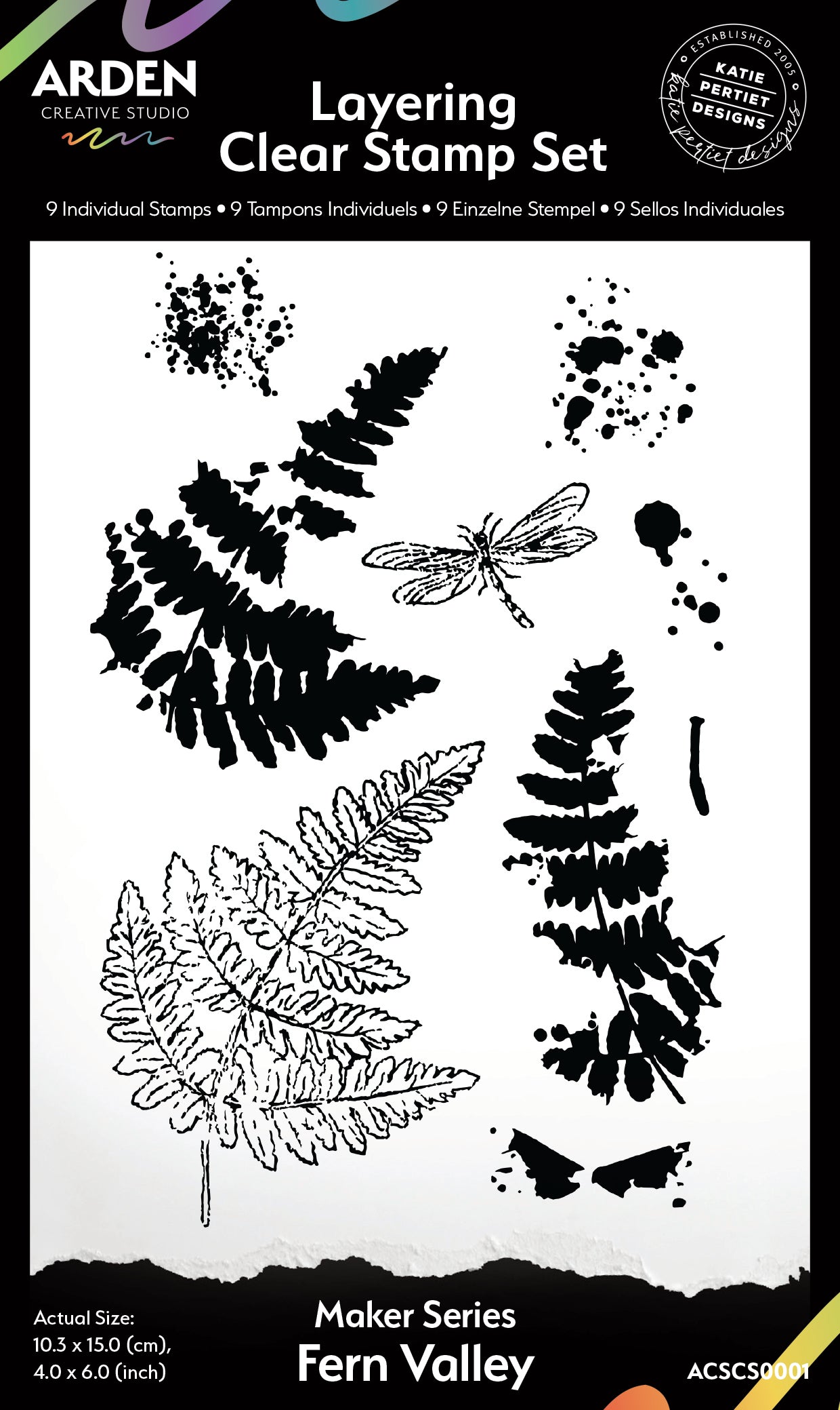 HIDDEN CREEK Clear Stamp Set- Fern Valley