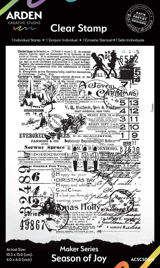 Season of Joy Background 4in x 6in Clear Stamp Set