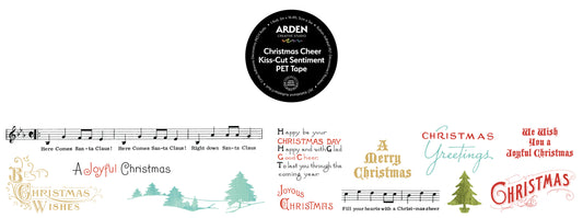 CHRISTMAS CHEER Kiss-Cut Sentiment PET Tape