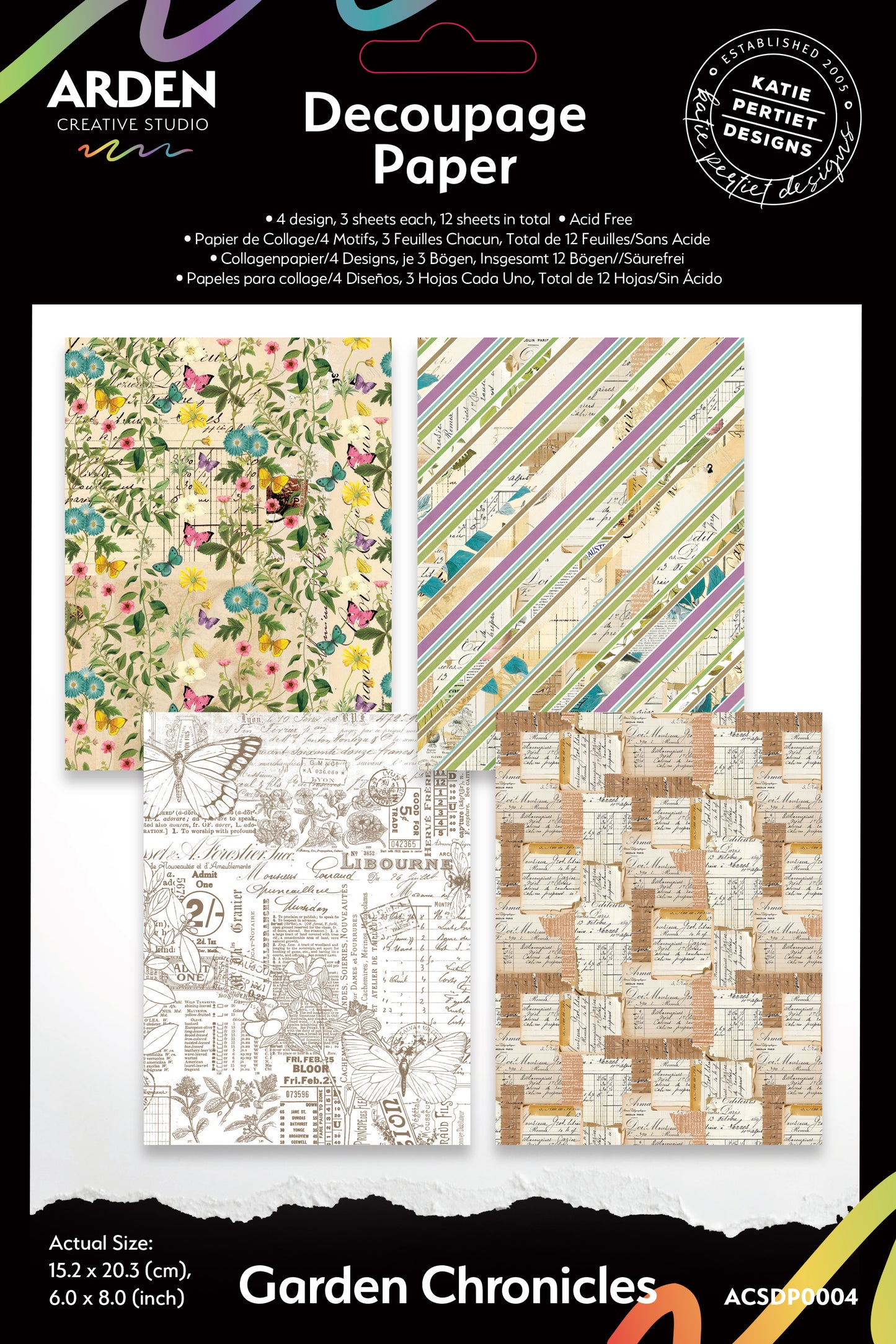 GARDEN CHRONICLES 6" X 8" Decoupage Paper