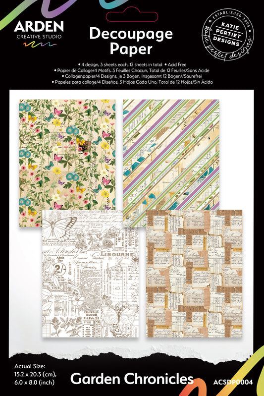 GARDEN CHRONICLES 6" X 8" Decoupage Paper