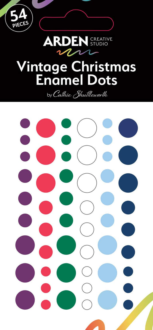 Vintage Christmas Enamel Dots
