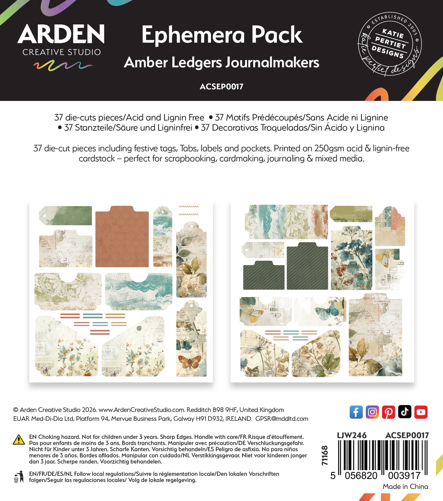 AMBER LEDGERS Journal Makers Ephemera Pack PREORDER SEPT 2026