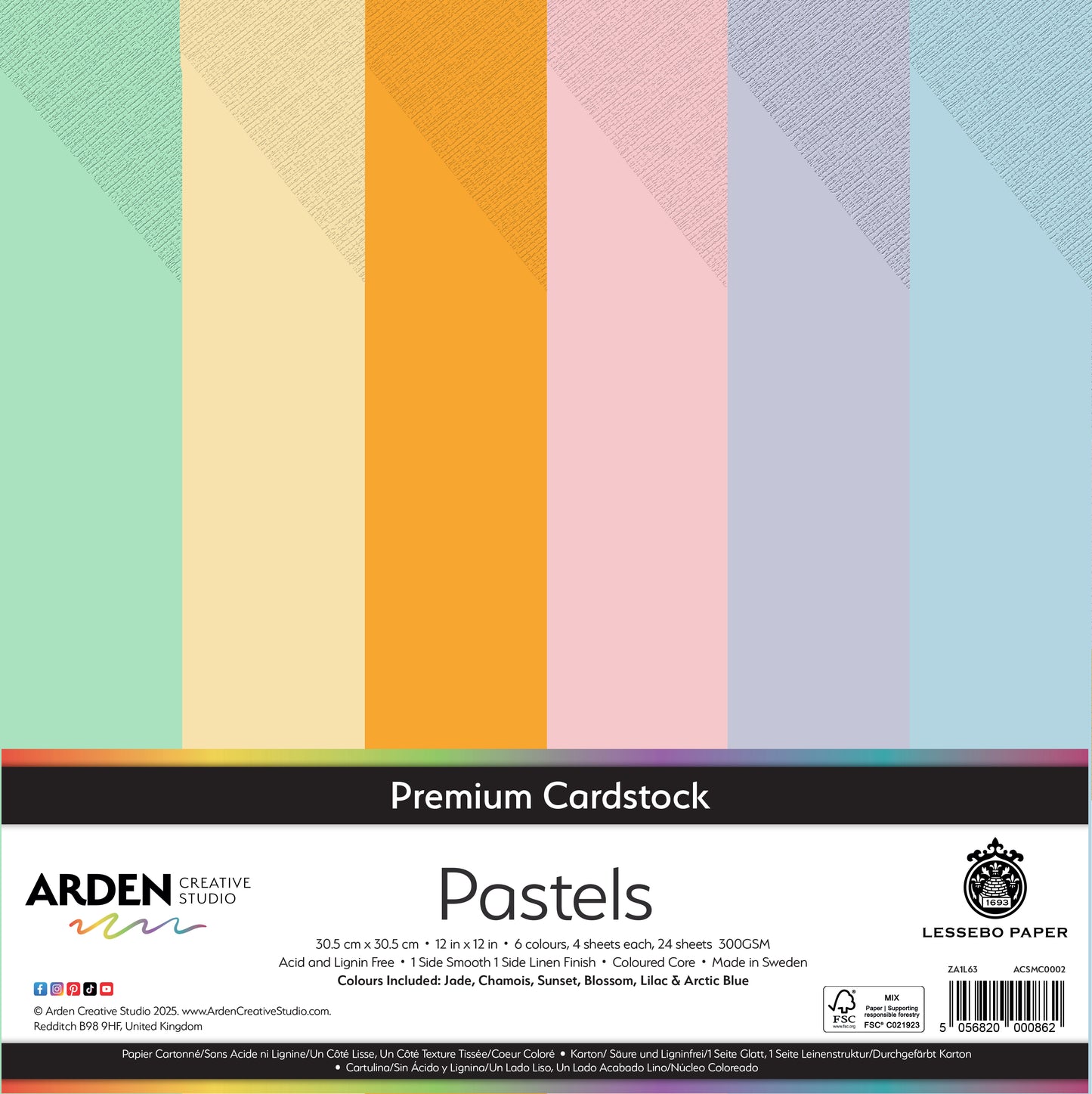 Premium Cardstock-Pastels 12in