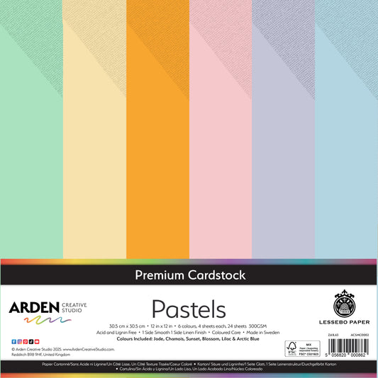 Premium Cardstock-Pastels 12in